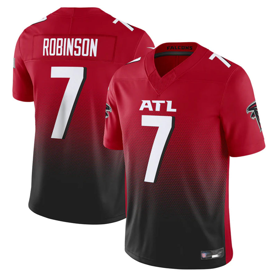 Silnrao A.Falcons #7 Bijan Robinson Player Red Vapor F.U.S.E. Limited Stitched Jerseys