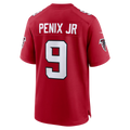 Silnrao A.Falcons #9 Michael Penix Jr. Red Game Stitched Jerseys