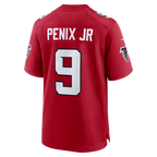 Silnrao A.Falcons #9 Michael Penix Jr. Red Game Stitched Jerseys