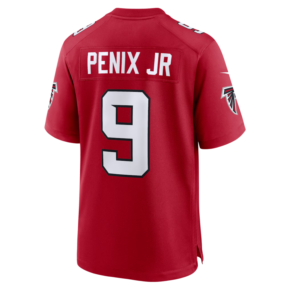 Silnrao A.Falcons #9 Michael Penix Jr. Red Game Stitched Jerseys
