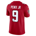 Silnrao A.Falcons #9 Michael Penix Jr. Red Team Vapor F.U.S.E. Limited Stitched Jerseys