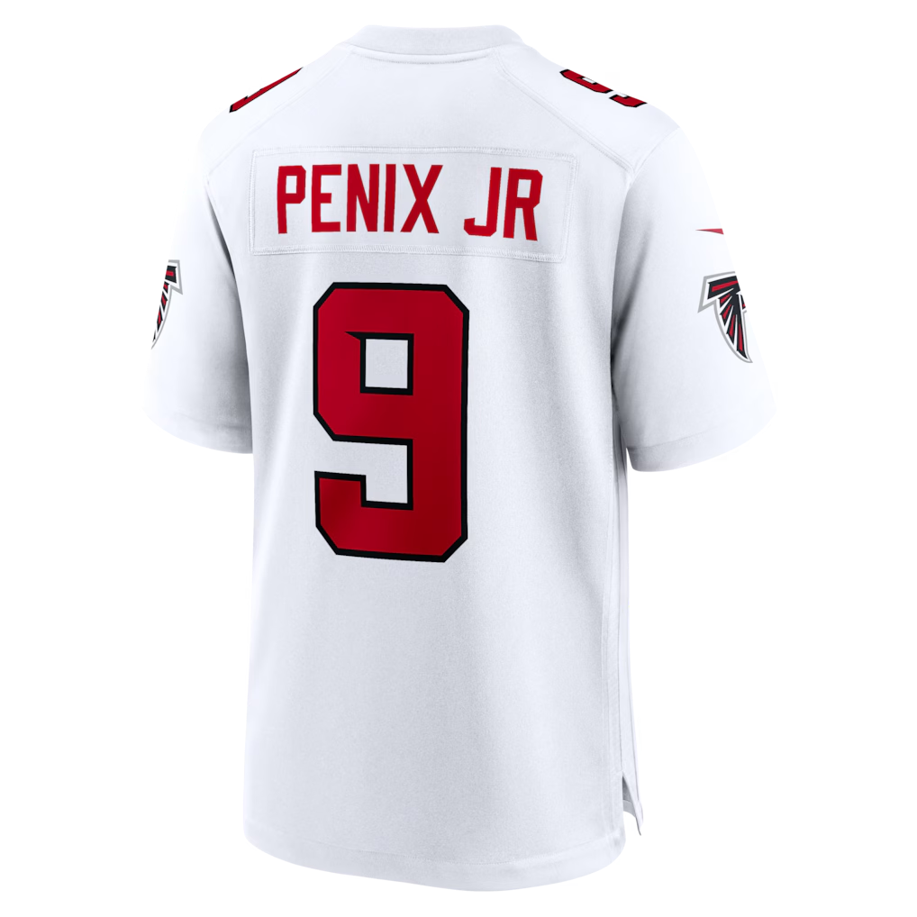 Silnrao A.Falcons #9 Michael Penix Jr. White Game Stitched Jerseys