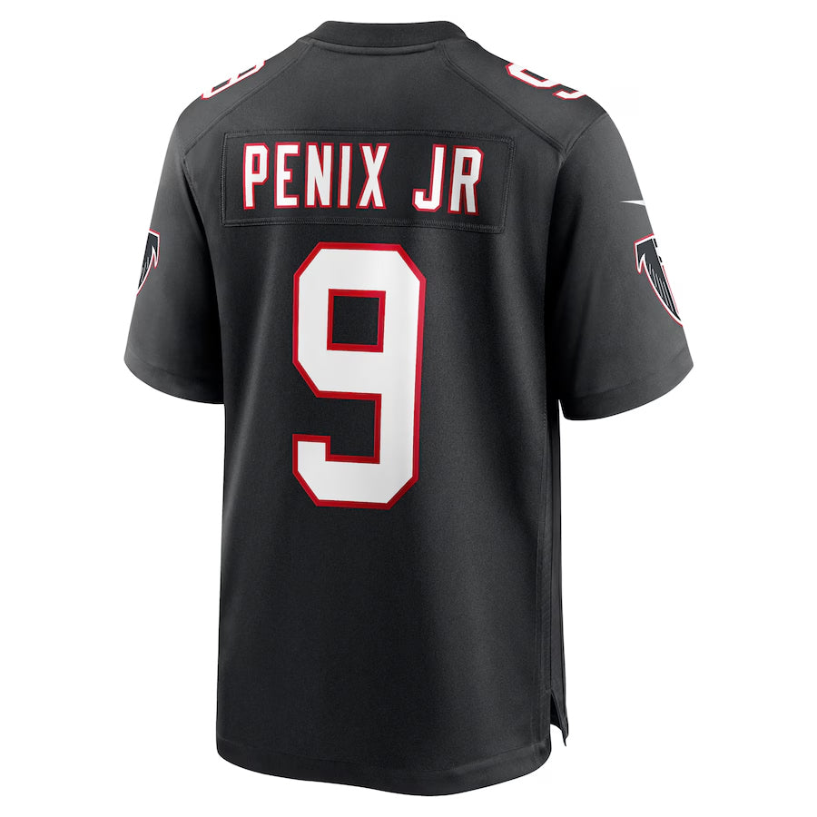 Silnrao A.Falcons #9 Michael Penix Jr. Player Black Alternate  Game Stitched Jerseys