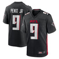 Silnrao A.Falcons #9 Michael Penix Jr. Player Black Home Game Stitched Jerseys