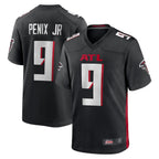 Silnrao A.Falcons #9 Michael Penix Jr. Player Black Home Game Stitched Jerseys