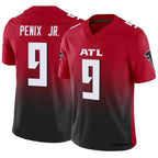 Silnrao A.Falcons #9 Michael Penix Jr. Player Red Vapor F.U.S.E. Limited Stitched Jerseys