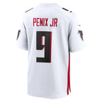 Silnrao A.Falcons #9 Michael Penix Jr. Player White Home Game Stitched Jerseys