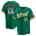 Silnrao Athletics #13 Luis Barrera Player Kelly Green USA 250 Fourth of July Home Game Stitched Jerseys