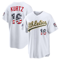 Silnrao Athletics #16 Nick Kurtz White 2026 All-Star Edition Stars & Stripes Stadium Jerseys