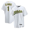 Silnrao Athletics #1 Denzel Clarke player White Home 2026 Official Stitched Jersey