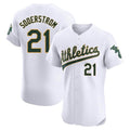 Silnrao Athletics #21 Tyler Soderstrom player White Elite Home Stitched Jersey