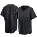 Silnrao Athletics #22 Jeff McNeil player Black Replica Pitch Fashion Stitched Jersey