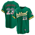 Silnrao Athletics #23 Shea Langeliers Player Kelly Green USA 250 Fourth of July Home Game Stitched Jerseys