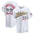 Silnrao Athletics #23 Shea Langeliers White 2026 All-Star Edition Stars & Stripes White Stadium Jerseys
