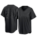 Silnrao Athletics #25 Brent Rooker Player Black Replica Pitch Fashion Stitched Jersey