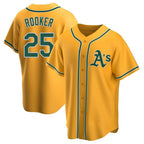 Silnrao Athletics #25 Brent Rooker Player Gold Replica Alternate Stitched Jersey