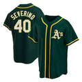 Silnrao Athletics #40 Luis Severino player Green Replica Alternate Stitched Jersey