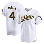 Silnrao Athletics #4 Lawrence Butler player White Limited Home Stitched Jersey