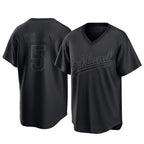 Silnrao Athletics #5 Jacob Wilson Black Replica Pitch Fashion T shirt Stitched Jersey