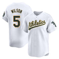 Silnrao Athletics #5 Jacob Wilson White Limited Home Stitched Jersey