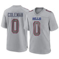 Silnrao B.Bills #0 Keon Coleman Player Gray Game Stitched Jerseys