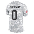 Silnrao B.Bills #0 Keon Coleman Player Limited Arctic Camo Salute to Service Stitched Jerseys