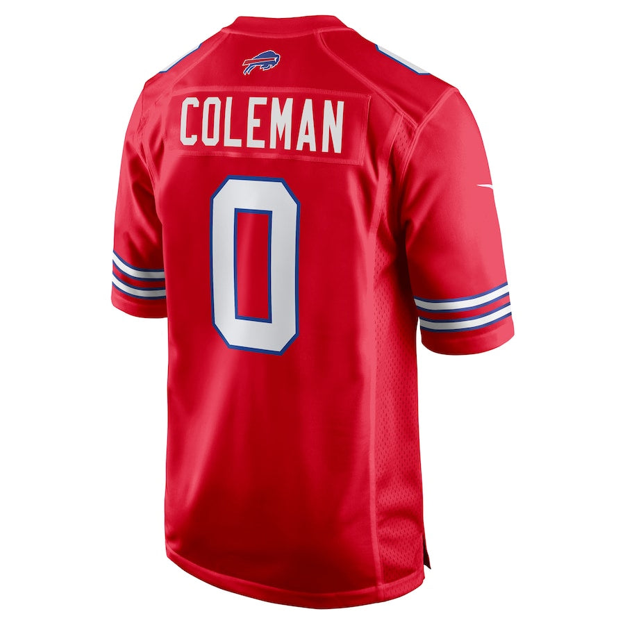Silnrao B.Bills #0 Keon Coleman Player Red Home Game Stitched Jerseys
