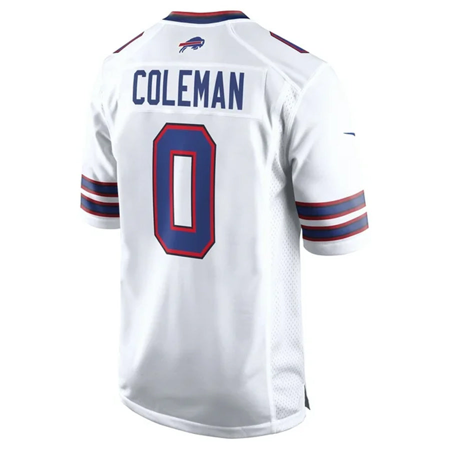 Silnrao B.Bills #0 Keon Coleman Player White Home Game Stitched Jerseys