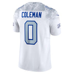 Silnrao B.Bills #0 Keon Coleman Player White Rivalries Collection Limited Stitched Jerseys