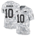 Silnrao B.Bills #10 Khalil Shakir Player Arctic Camo Salute to Service Limited  Stitched Jerseys