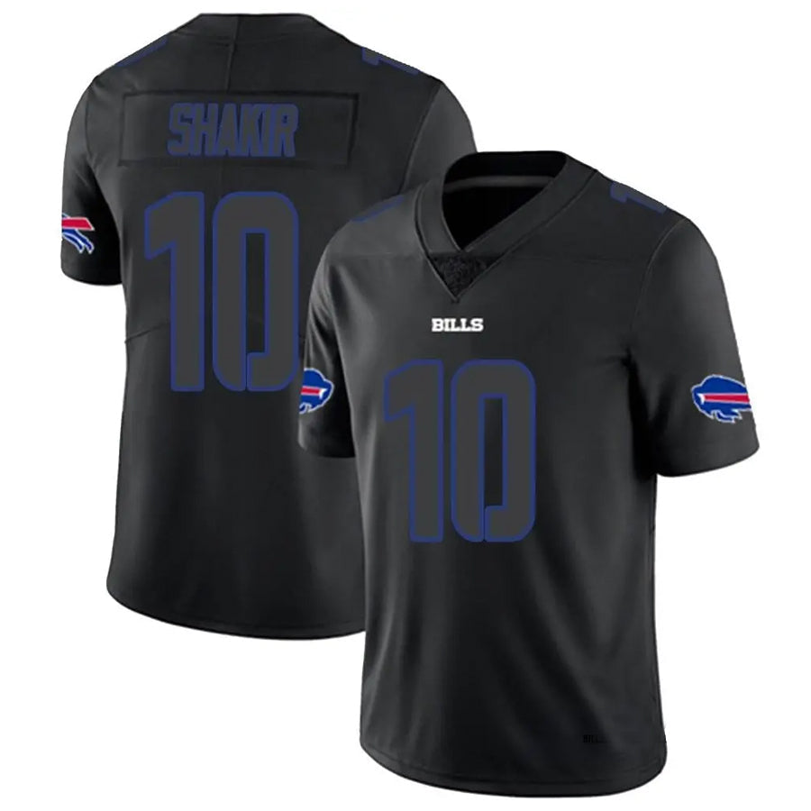 Silnrao B.Bills #10 Khalil Shakir Player Black Limited Stitched Jerseys