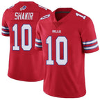 Silnrao B.Bills #10 Khalil Shakir Player Vapor F.U.S.E. Limited Red Stitched Jerseys