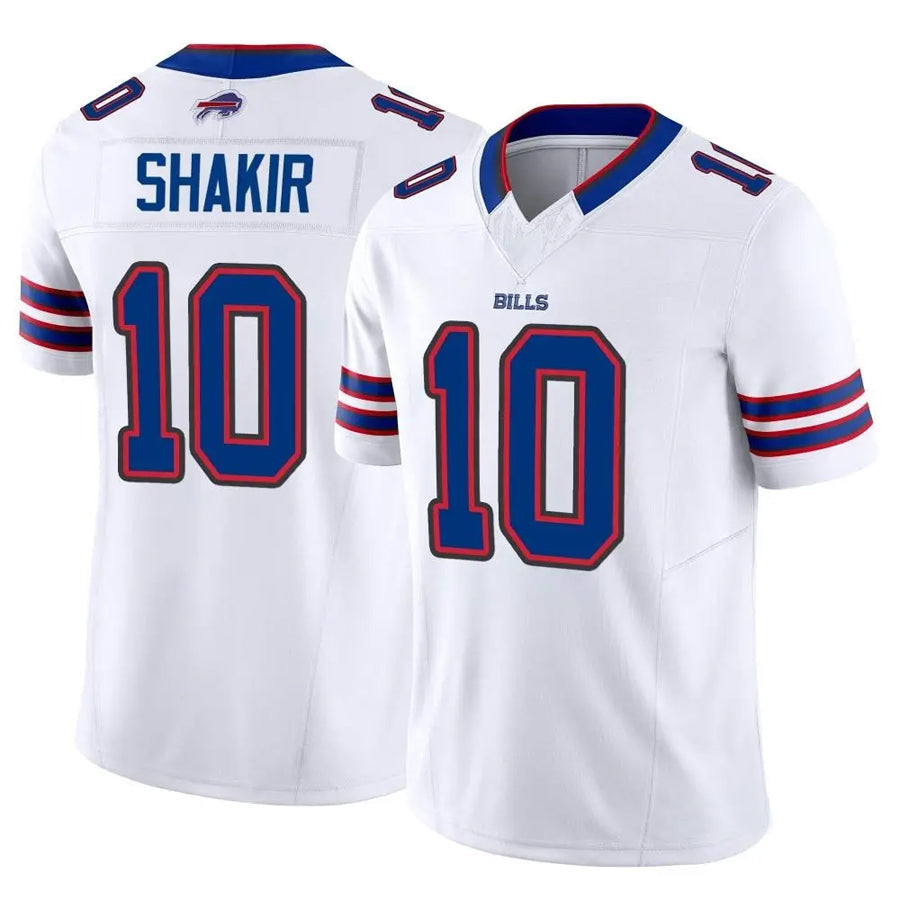 Silnrao B.Bills #10 Khalil Shakir Player Vapor F.U.S.E. Limited White  Stitched Jerseys