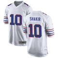 Silnrao B.Bills #10 Khalil Shakir Player White Game  Stitched Jerseys