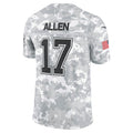 Silnrao B.Bills #17 Josh Allen Player Arctic Camo Salute to Service Limited Stitched Jerseys