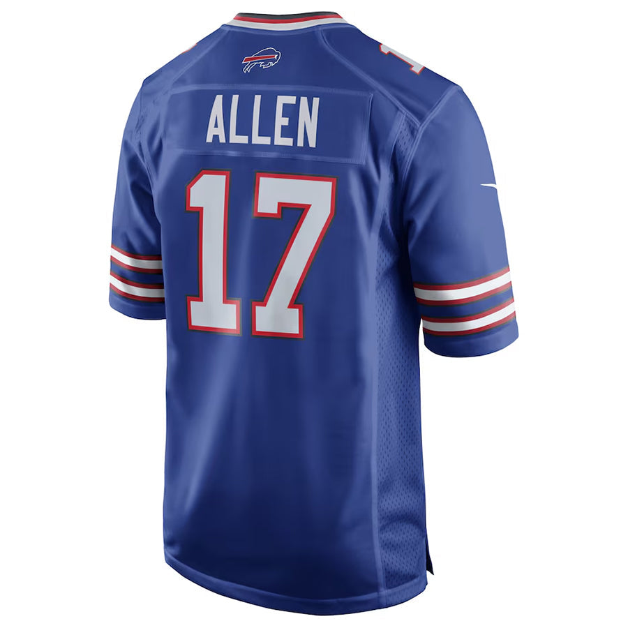 Silnrao B.Bills #17 Josh Allen Player Royal Team Game  Stitched Jerseys