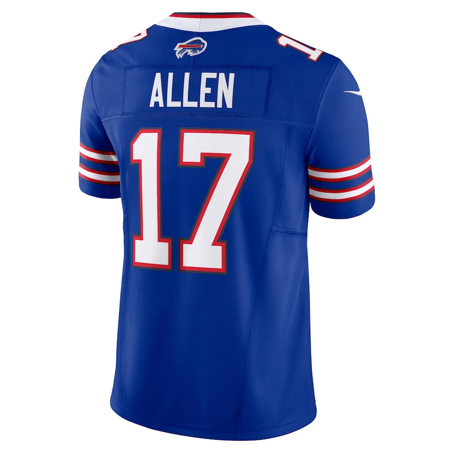 Silnrao B.Bills #17 Josh Allen Player Royal Vapor F.U.S.E. Limited Stitched Jerseys
