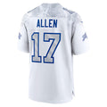 Silnrao B.Bills #17 Josh Allen Player White Rivalries Collection Game Stitched Jerseys