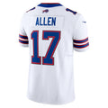 Silnrao B.Bills #17 Josh Allen Player White Vapor F.U.S.E. Limited Stitched Jerseys
