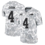 Silnrao B.Bills #4 James Cook Player Arctic Camo Salute to Service Limited Stitched Jerseys