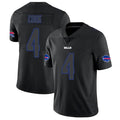 Silnrao B.Bills #4 James Cook Player Black Limited  Stitched Jerseys