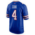 Silnrao B.Bills #4 James Cook Player Royal Home Game Stitched Jerseys