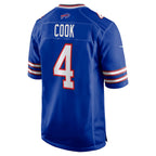 Silnrao B.Bills #4 James Cook Player Royal Home Game Stitched Jerseys