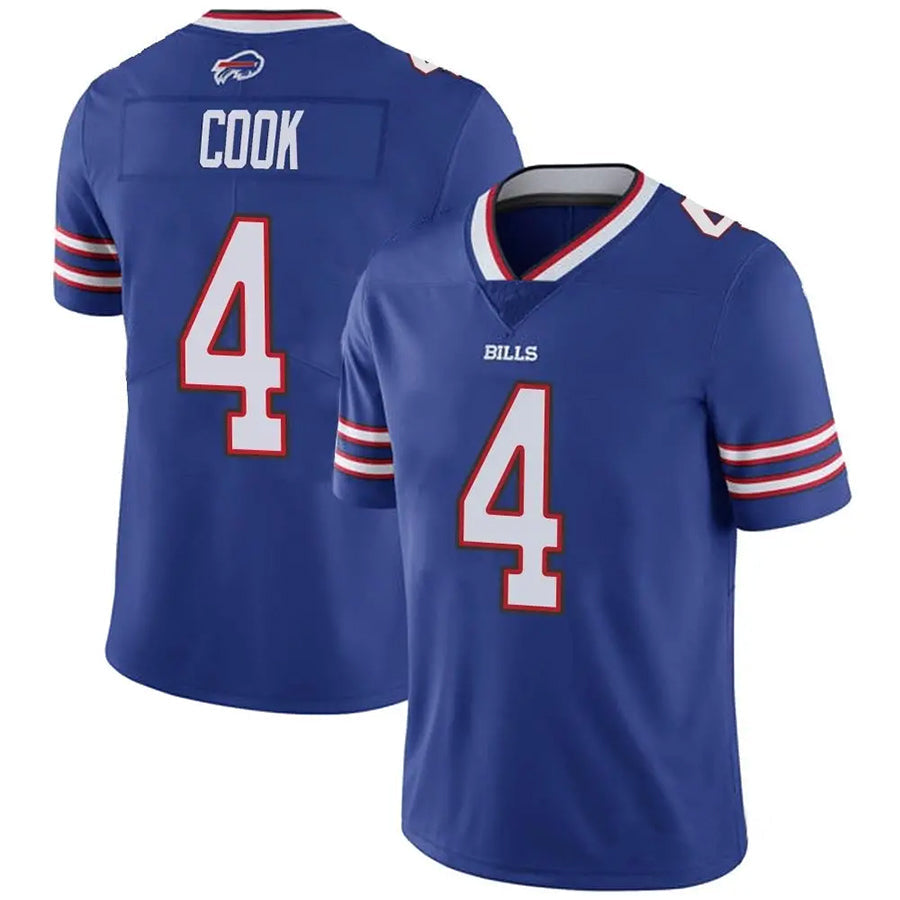 Silnrao B.Bills #4 James Cook Player Royal Vapor F.U.S.E. Limited  Stitched Jerseys