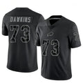 Silnrao B.Bills #73 Dion Dawkins Player Black RFLCTV Limited Stitched Jerseys