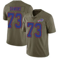Silnrao B.Bills #73 Dion Dawkins Player Olive Salute To Service Limited  Stitched Jerseys