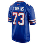 Silnrao B.Bills #73 Dion Dawkins Player Royal Home Game  Stitched Jerseys