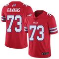 Silnrao B.Bills #73 Dion Dawkins Player Vapor F.U.S.E. Limited Red Stitched Jerseys