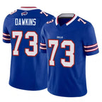 Silnrao B.Bills #73 Dion Dawkins Player Vapor F.U.S.E. Limited Royal  Stitched Jerseys