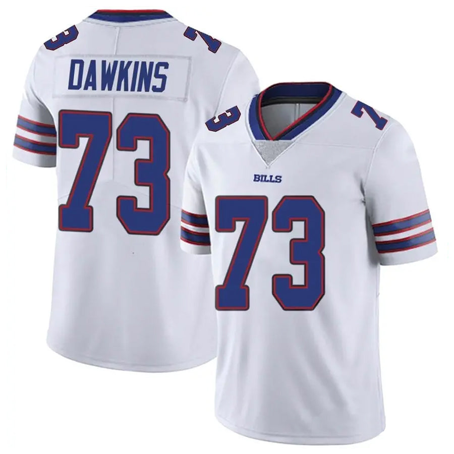 Silnrao B.Bills #73 Dion Dawkins Player Vapor F.U.S.E. Limited White  Stitched Jerseys